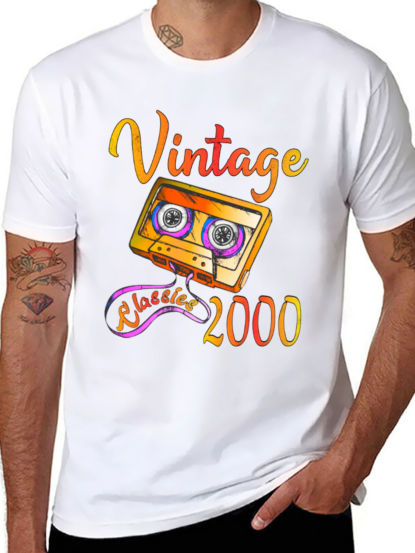 Black Vintage Classics 2000 Graphic Tee view 8