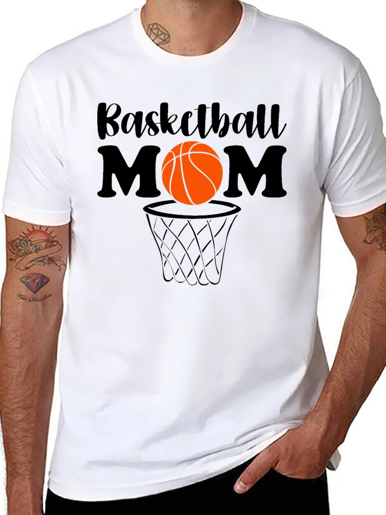 Basketball Mom Graphic T-Shirt - 8