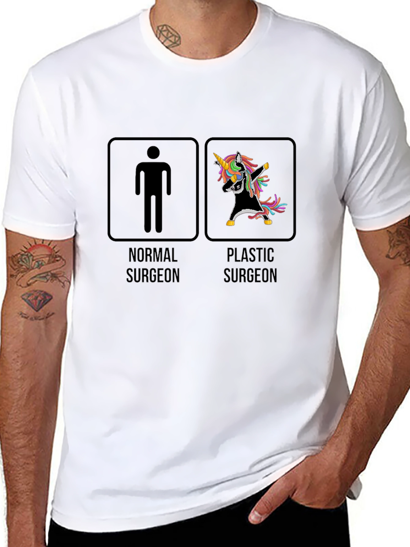 Black Funny Plastic Surgeon T-Shirt view 8