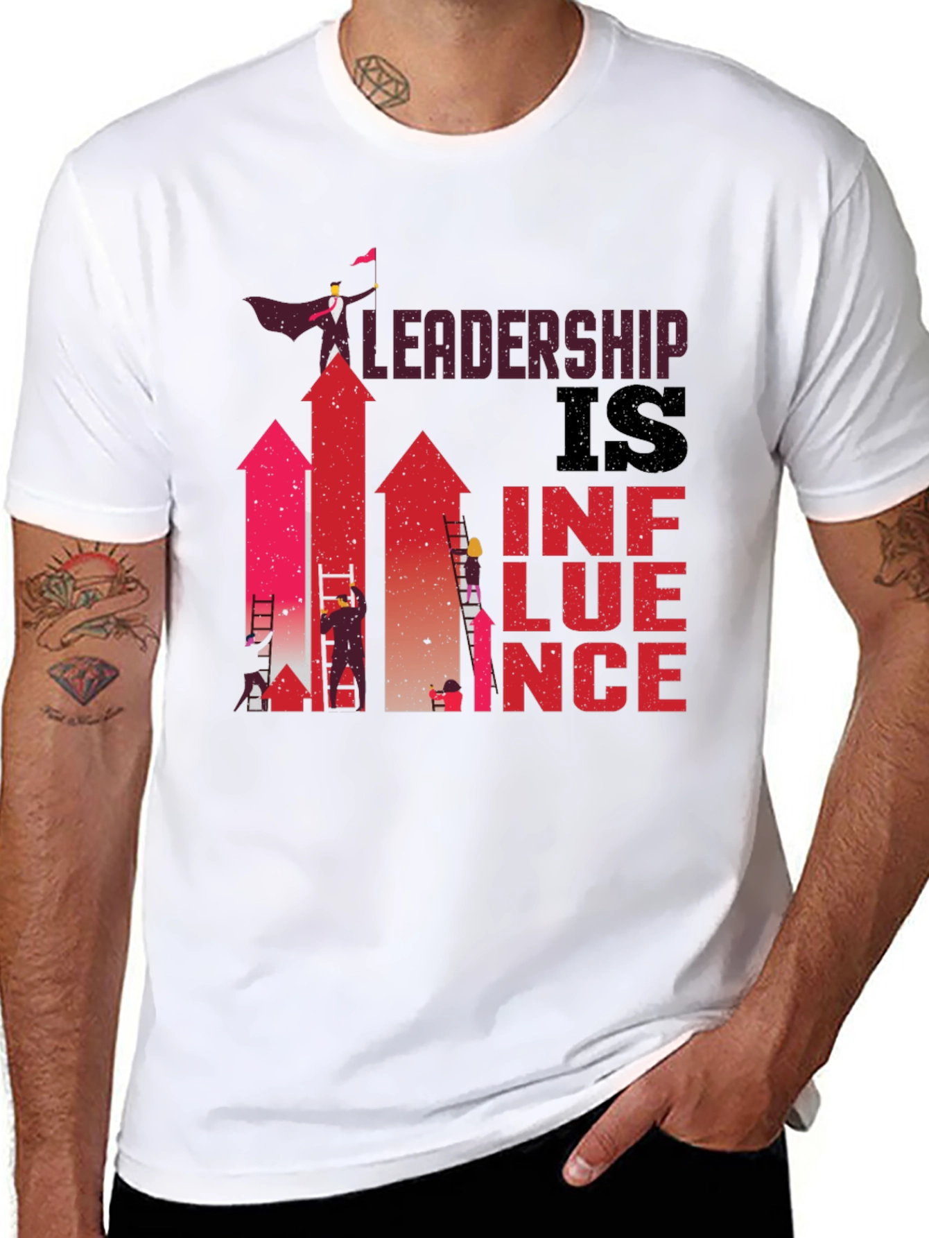 Leadership is Influence Graphic T-Shirt - 8