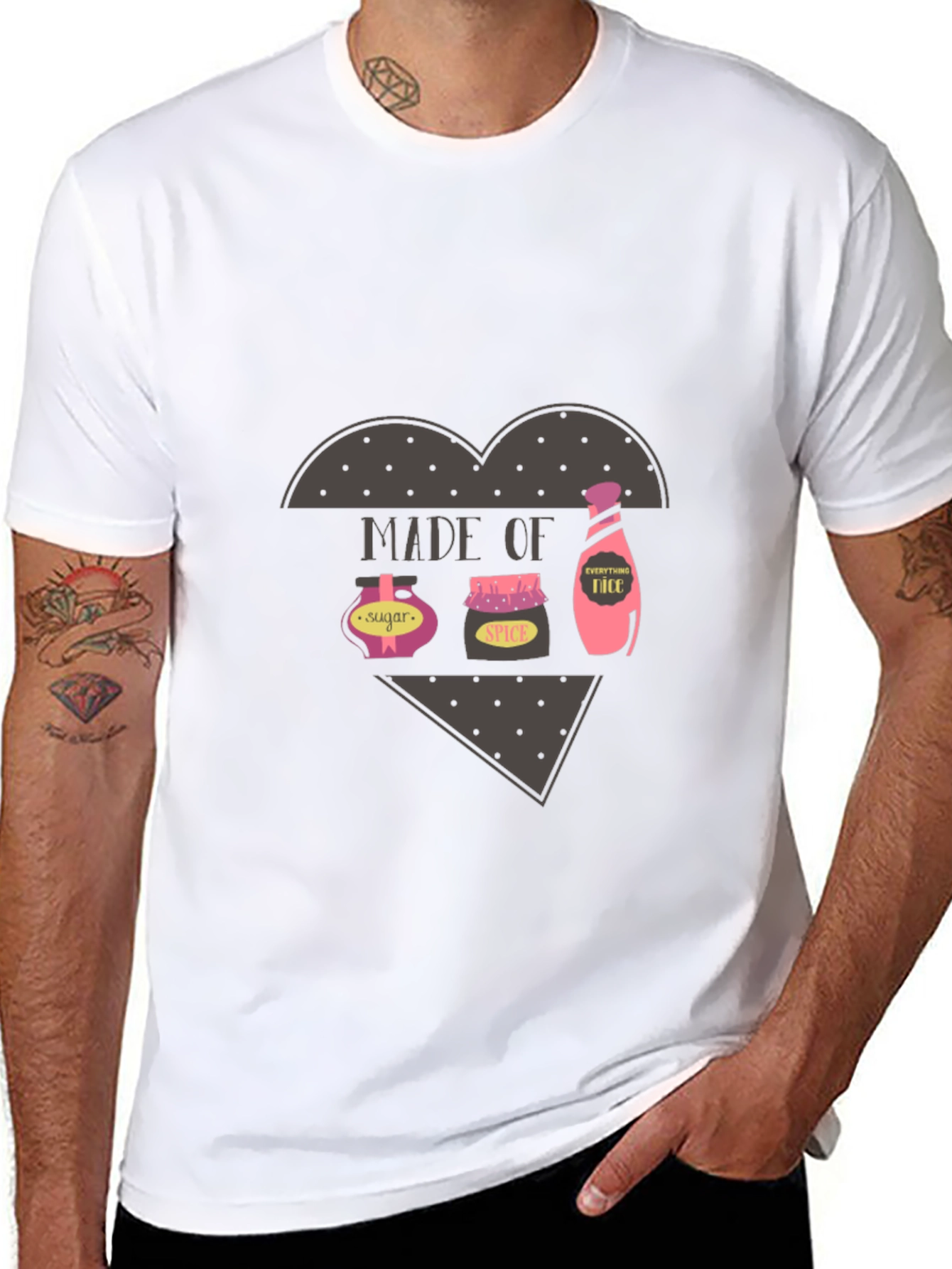 Black Made of Sugar, Spice, & Everything Nice T-Shirt view 8