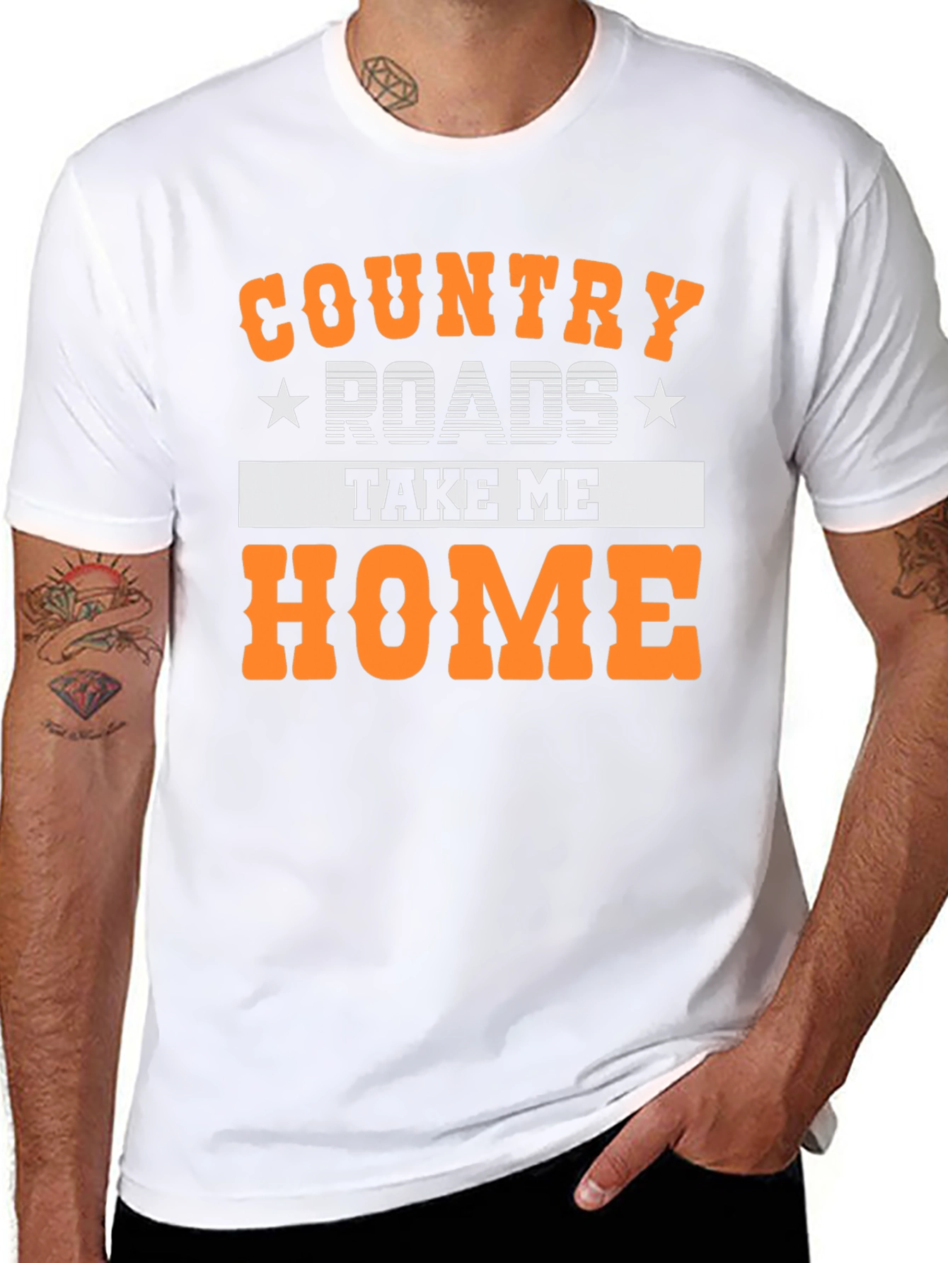Black Country Roads Take Me Home T-Shirt view 8