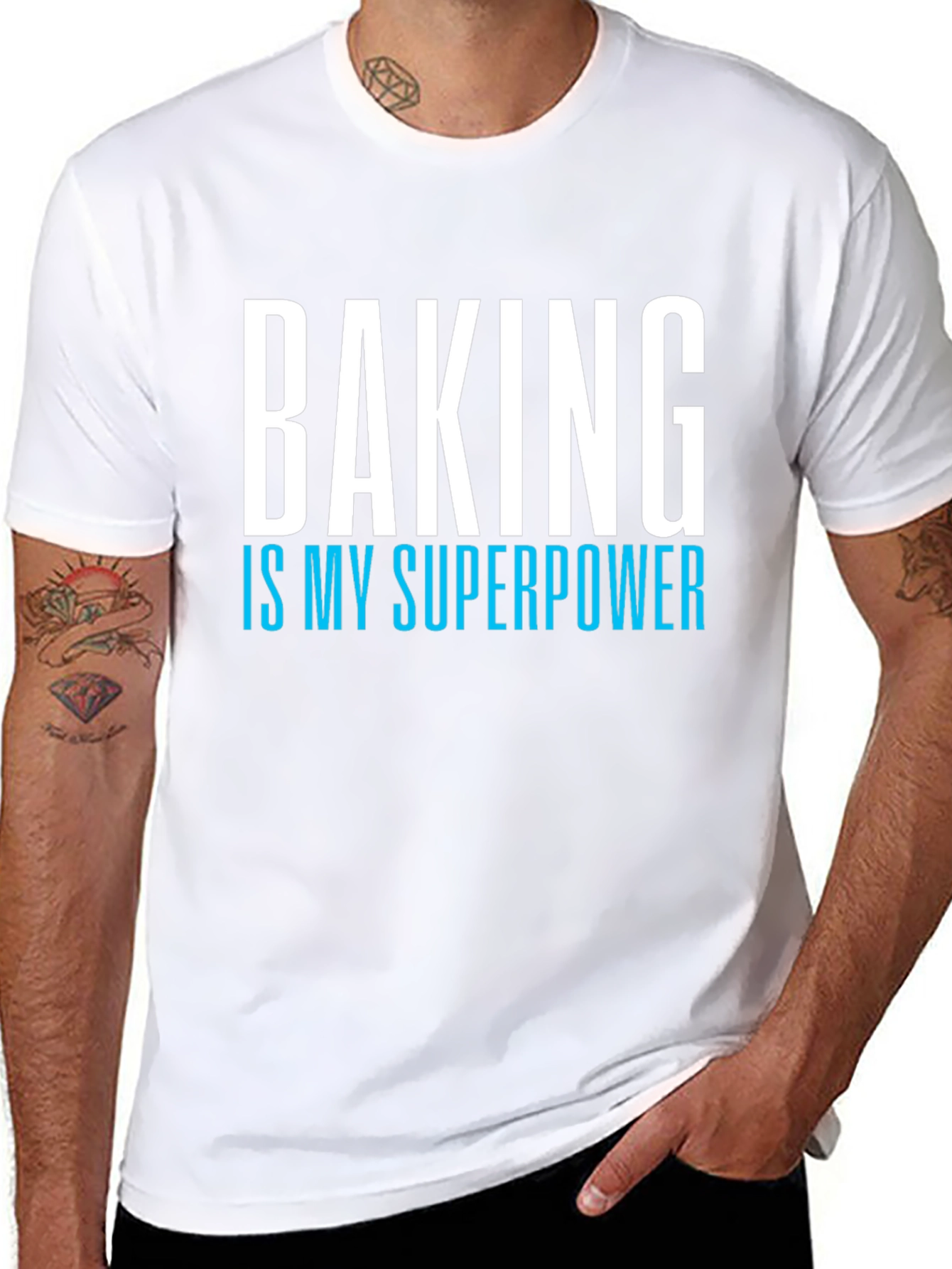 Black Baking is My Superpower Graphic Tee view 8