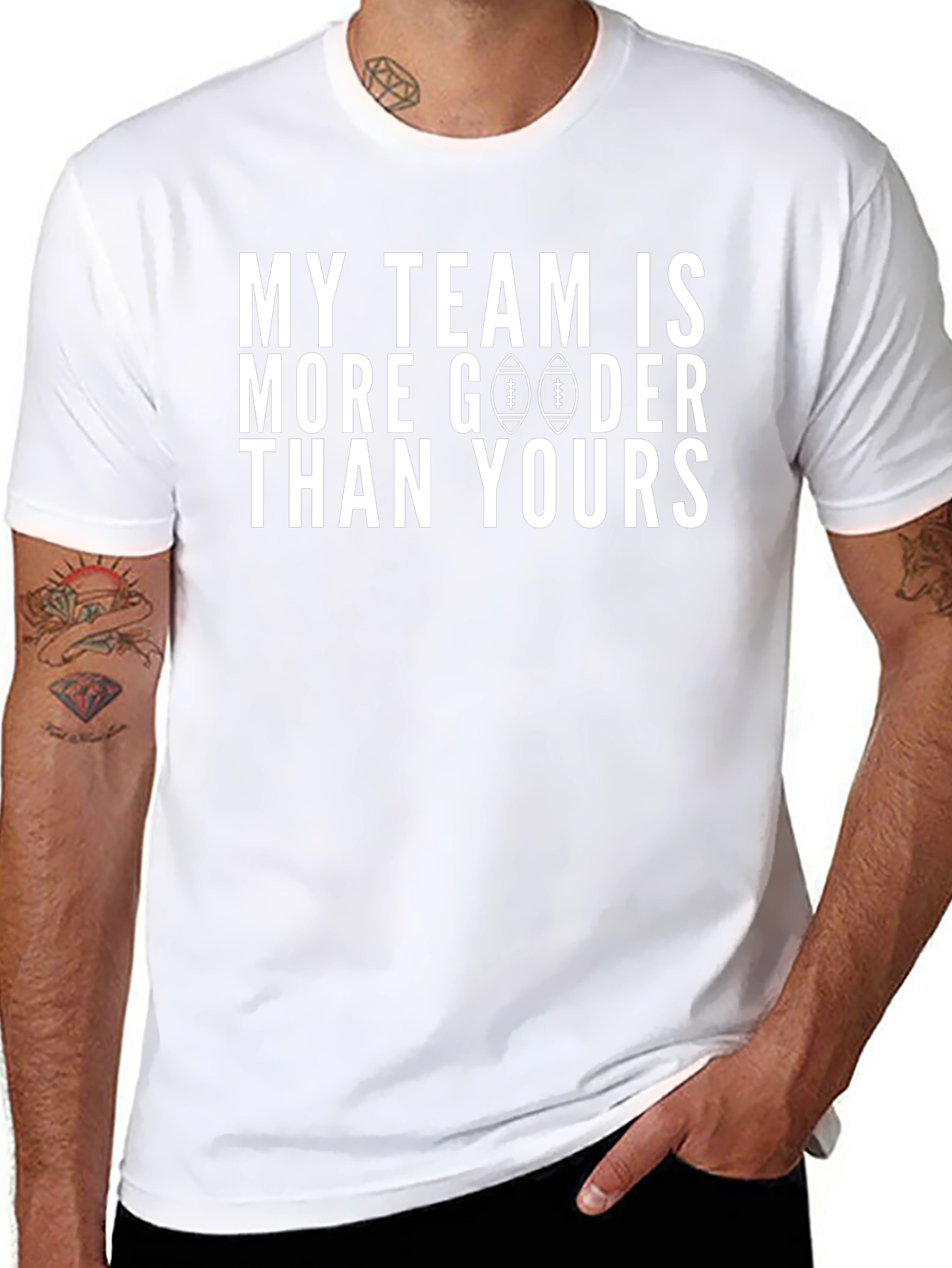 Black My Team is More Gooder Than Yours T-Shirt view 8