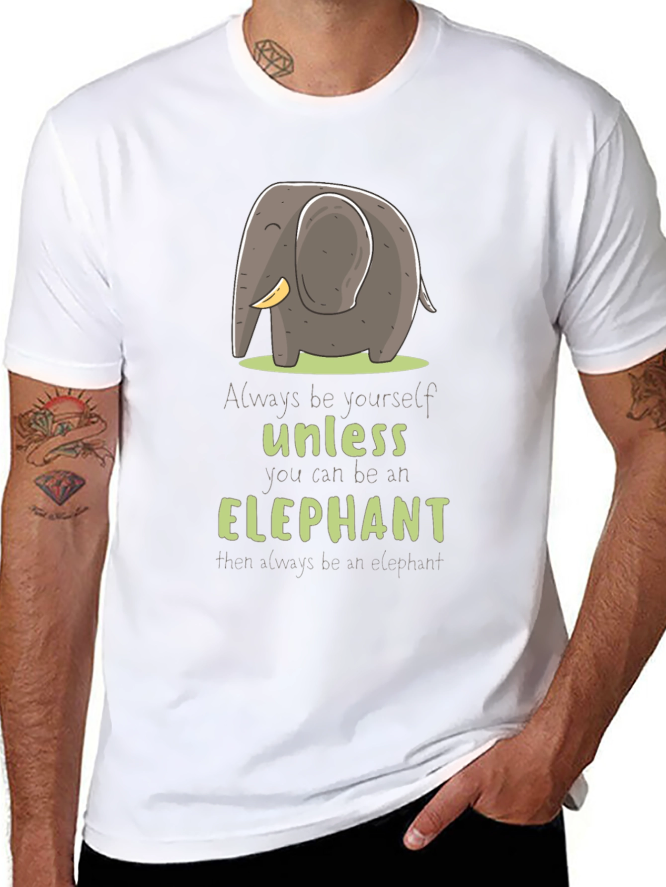 Black Elephant T-Shirt: Always Be Yourself Unless... view 8