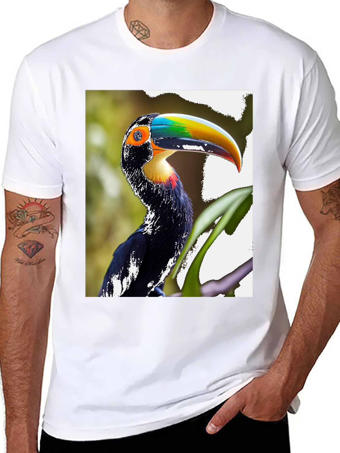 Black Toucans T-Shirt view 8