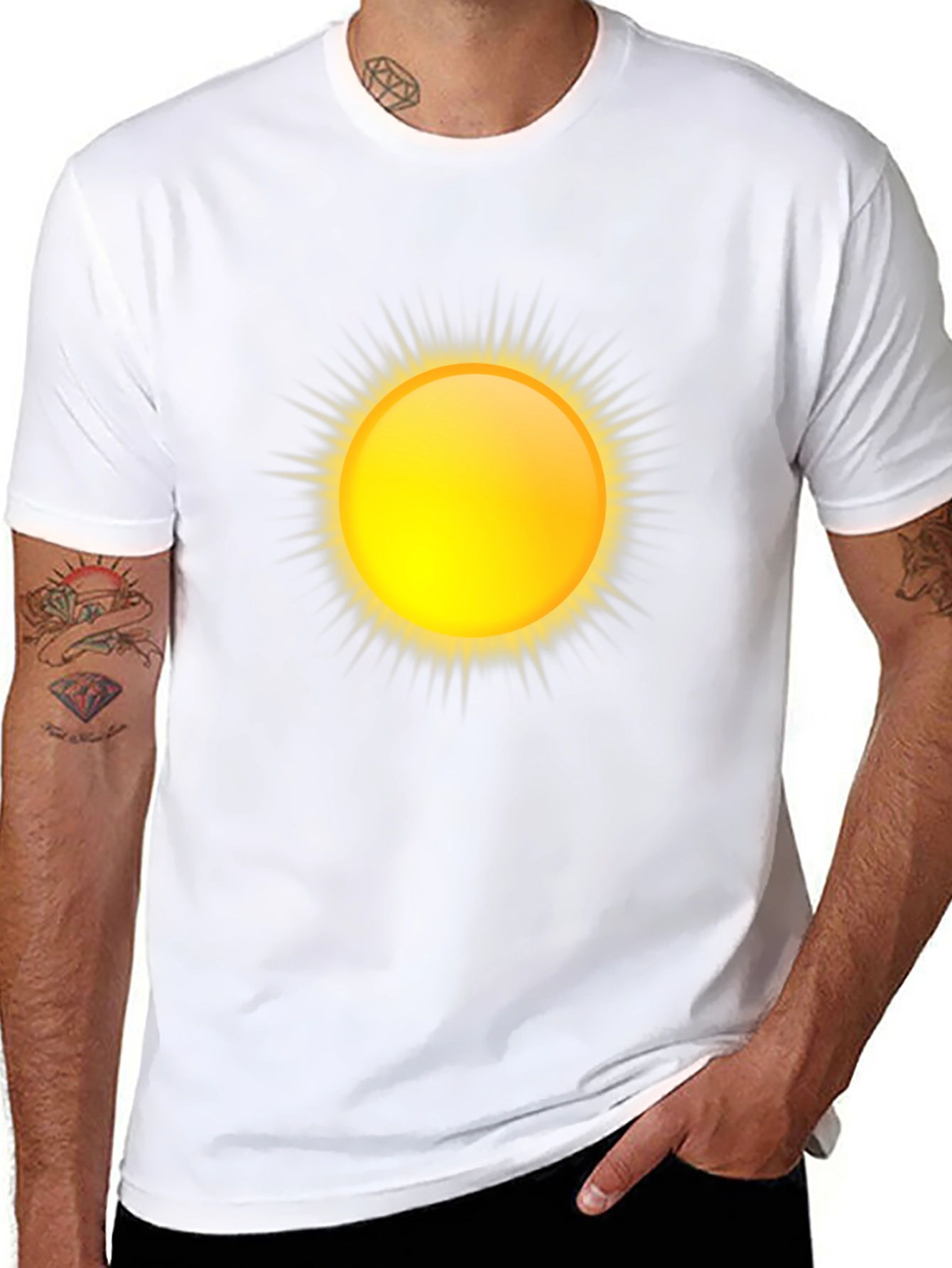 Sunny Day Black T-Shirt - 8