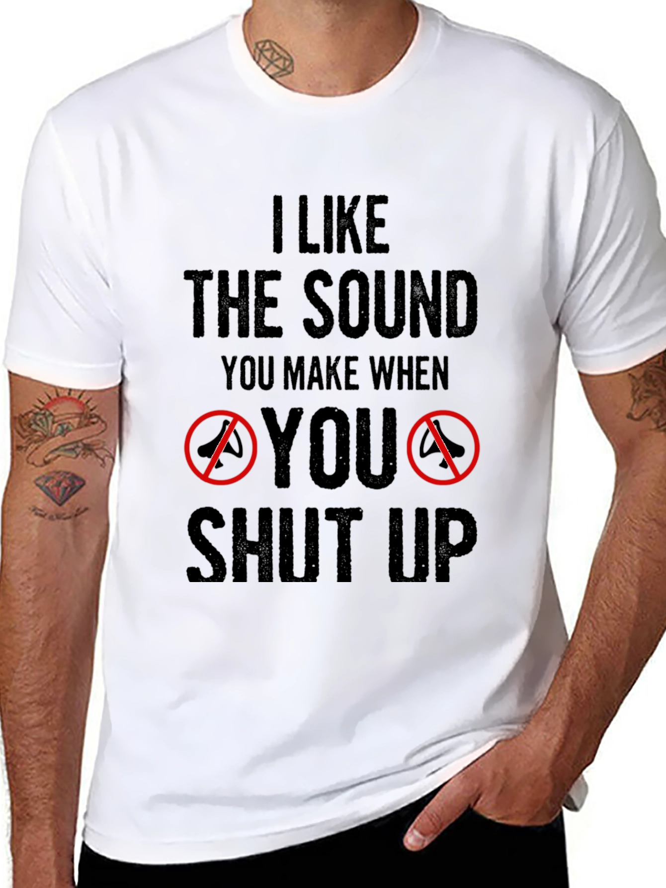 Black I Like the Sound T-Shirt view 8