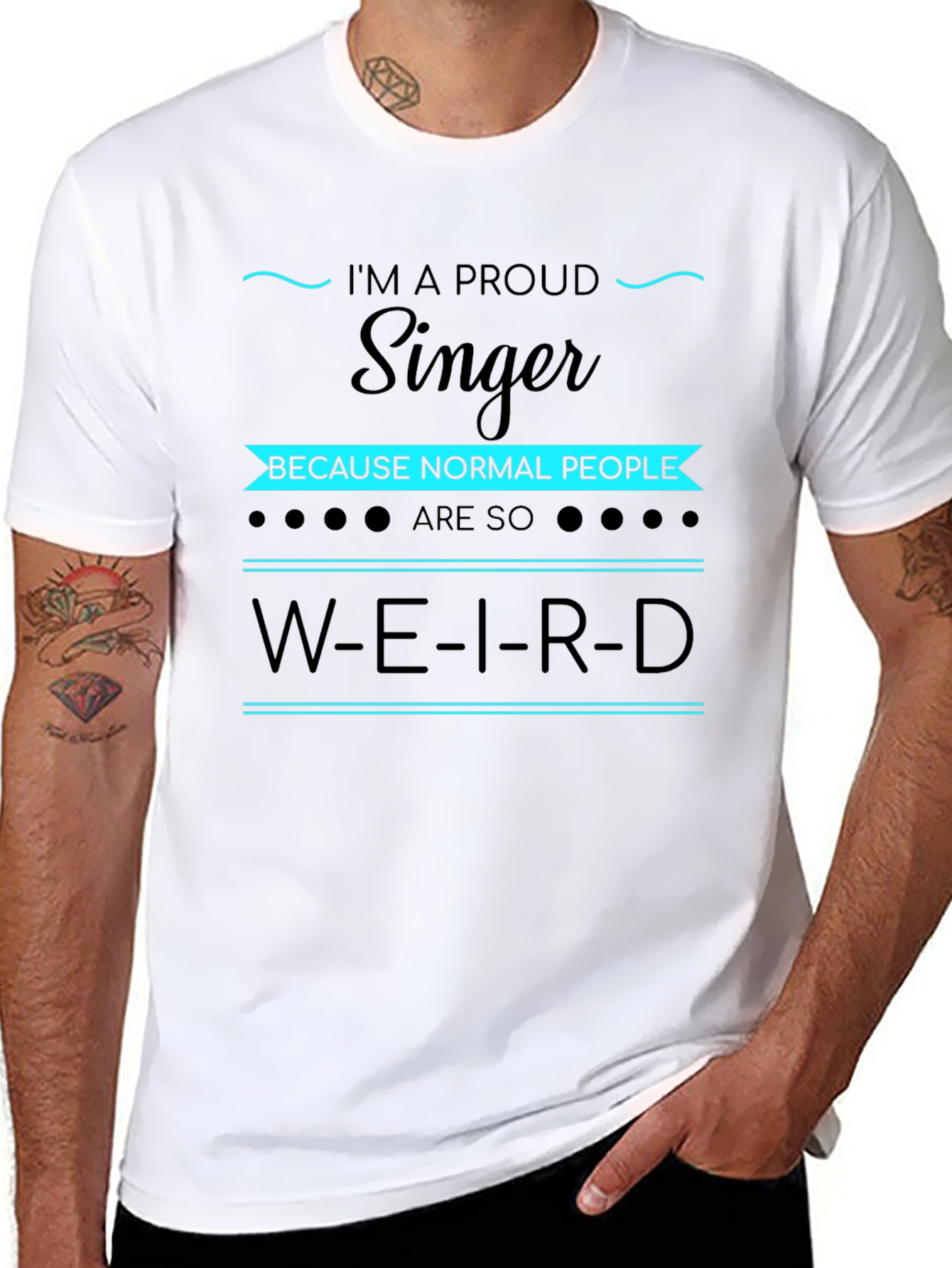Black Proud Singer T-Shirt - Unique Gift for Musicians view 8