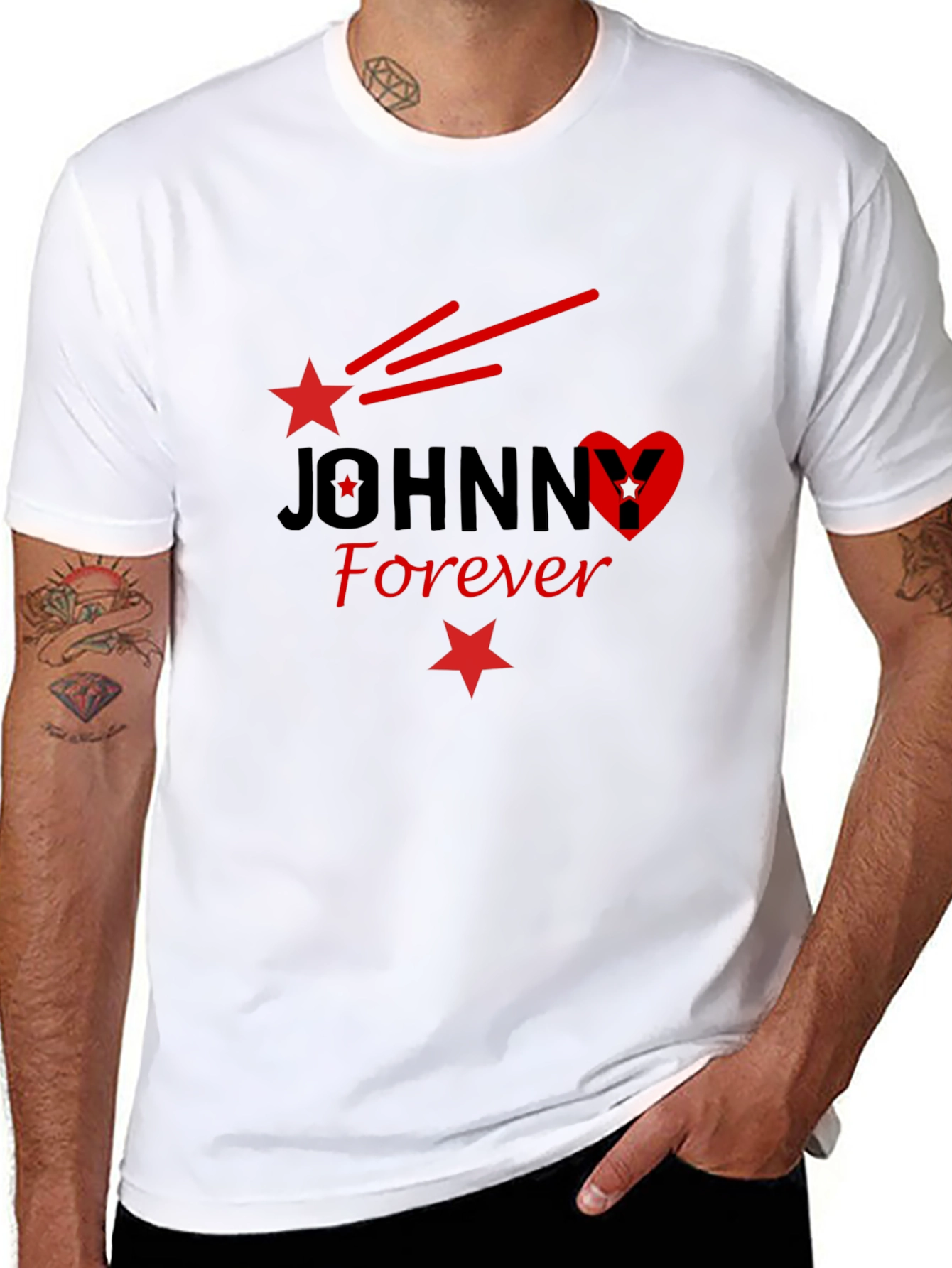 Black Johnny Forever Graphic Tee - Black view 8