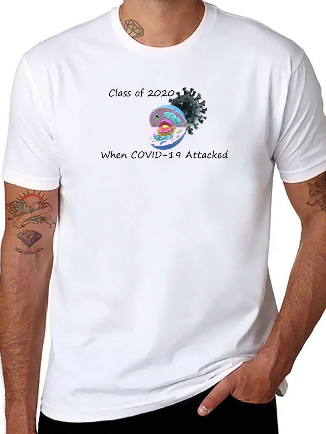 Black Class of 2020 COVID-19 Graphic T-Shirt view 8