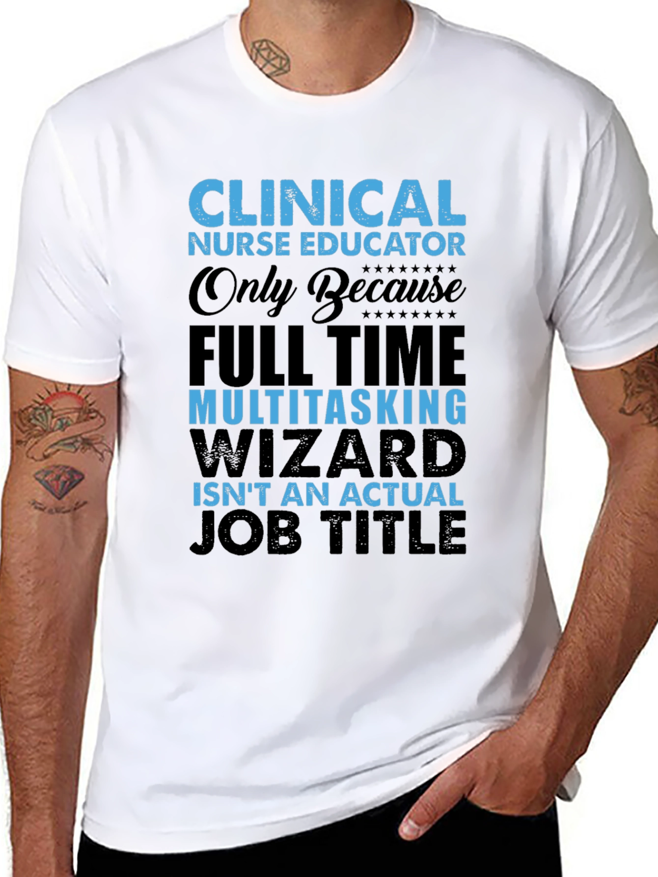 Black Clinical Nurse Educator T-Shirt view 8