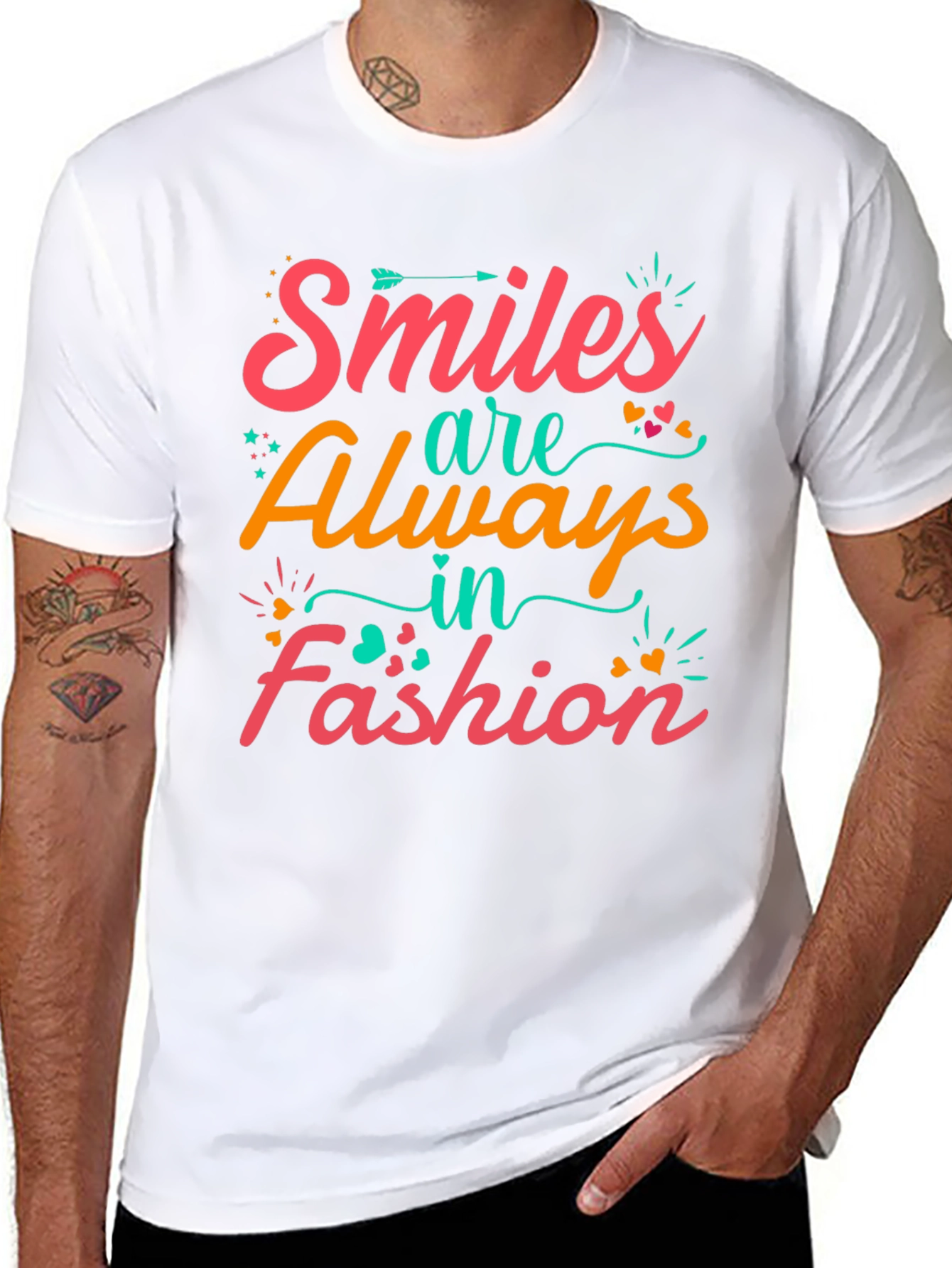 Black Smiles Are Always in Fashion Graphic T-Shirt view 8