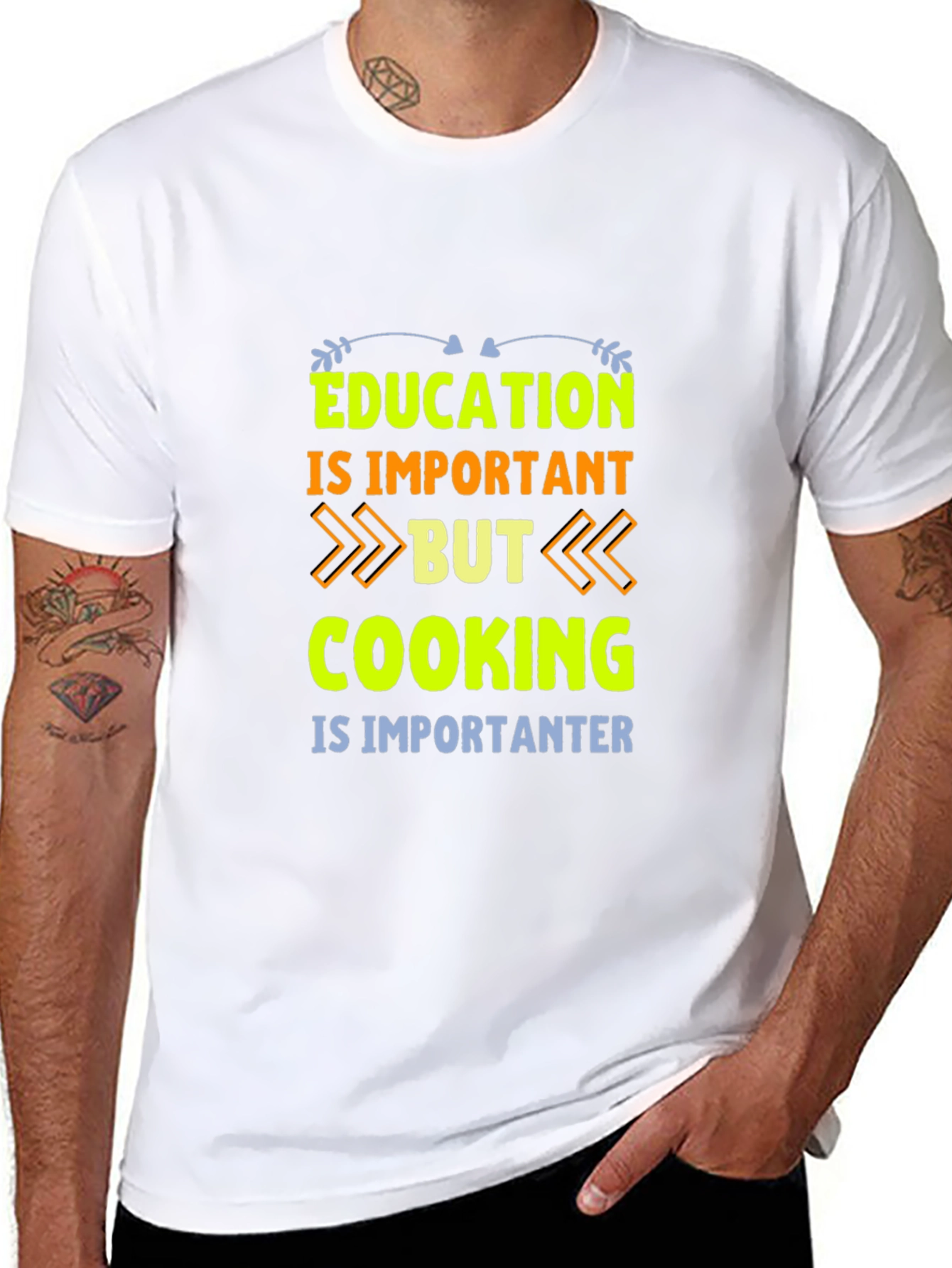 Black Education Cooking Important T-Shirt view 8
