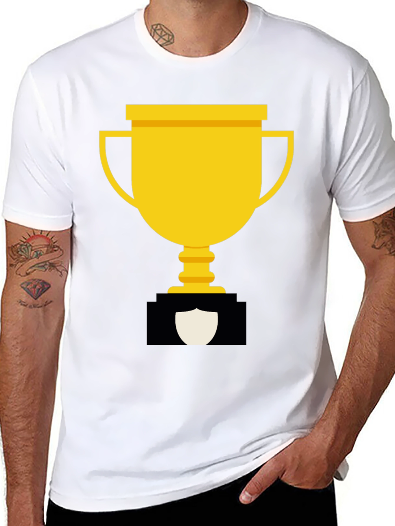 Black Black Trophy Graphic Tee view 8