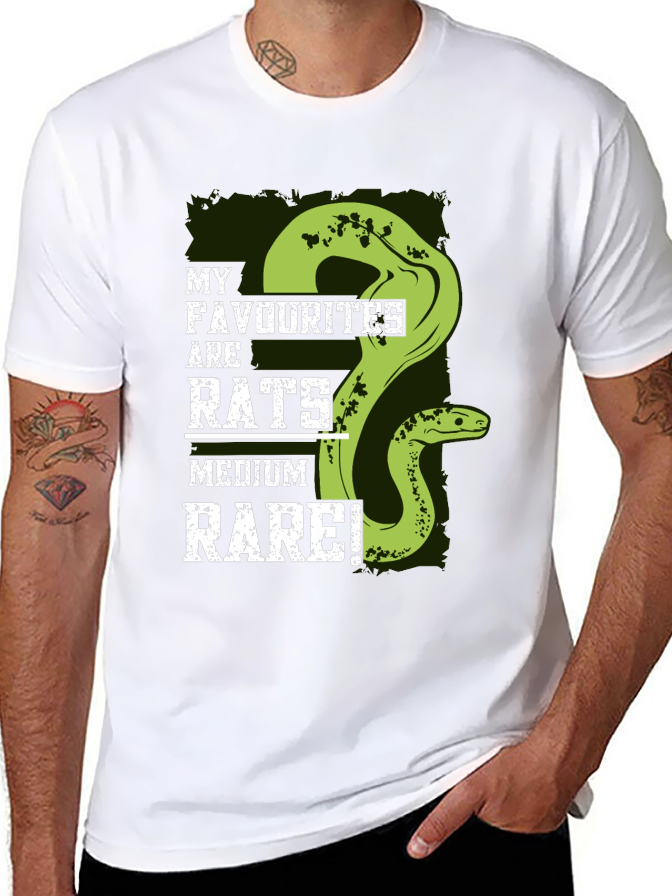 Black Rats Medium Rare Snake T-Shirt view 8