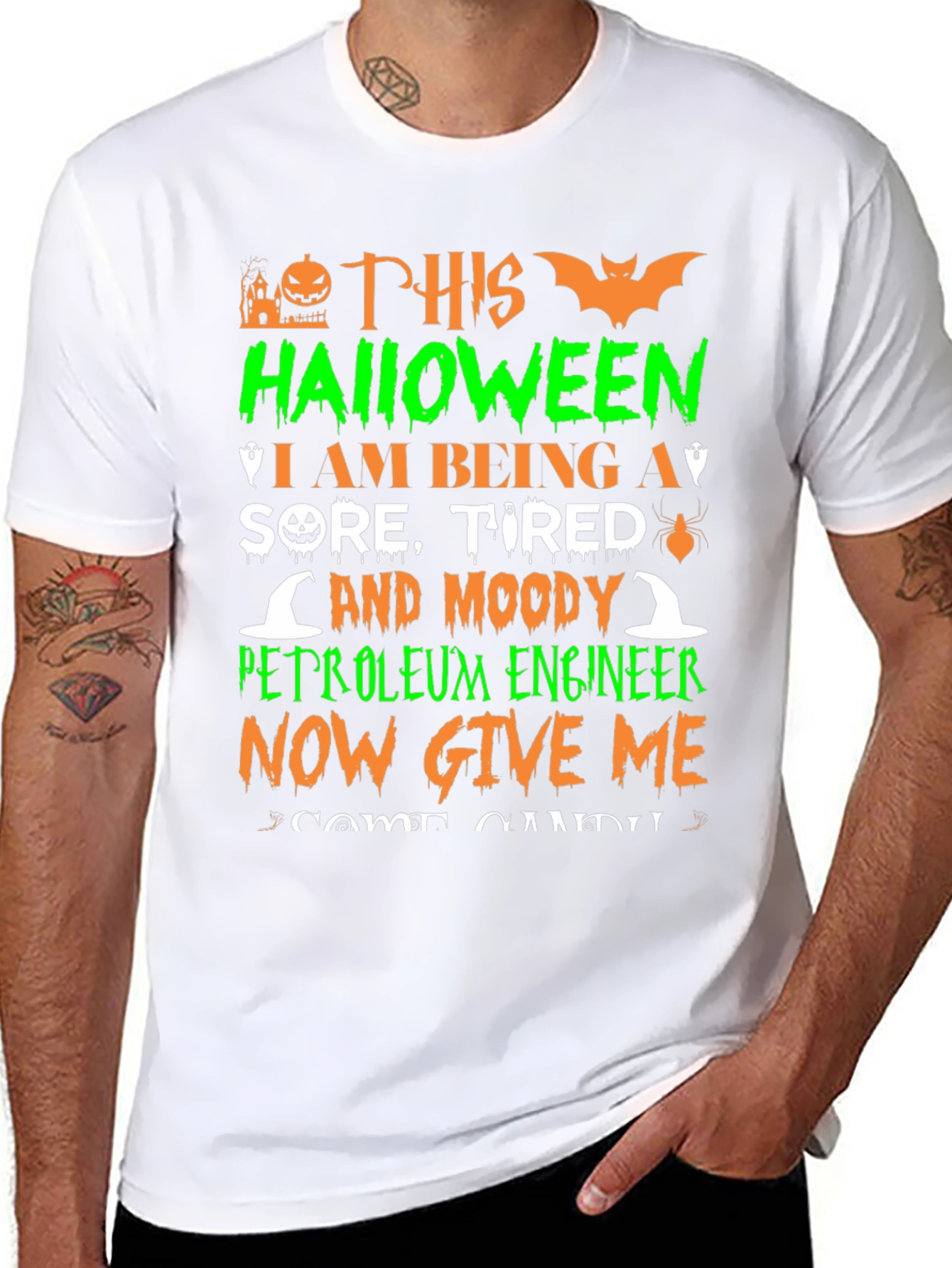 Funny Petroleum Engineer Halloween T-Shirt - 8