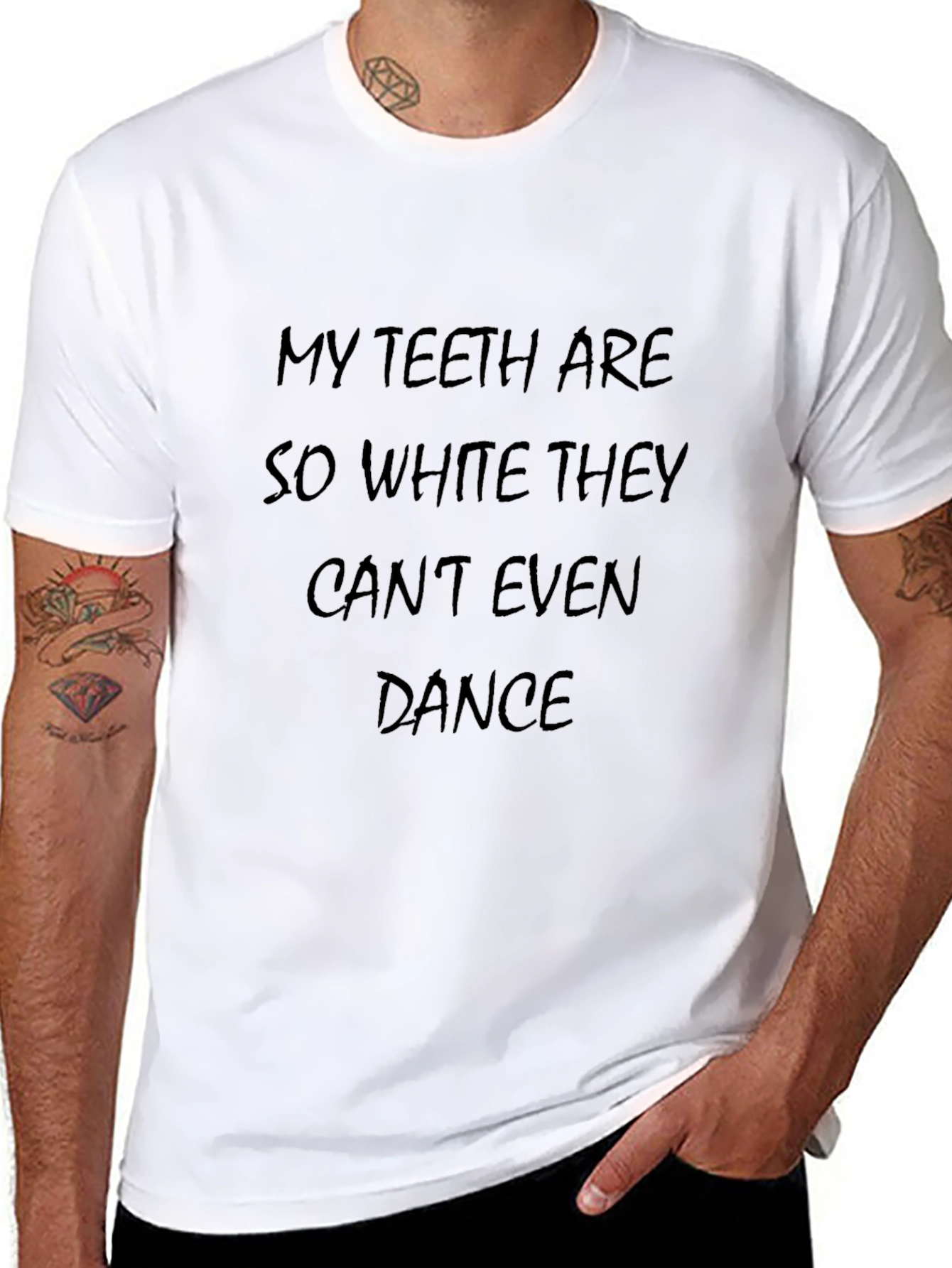 Black Funny Teeth T-Shirt: My Teeth Can't Even Dance view 8