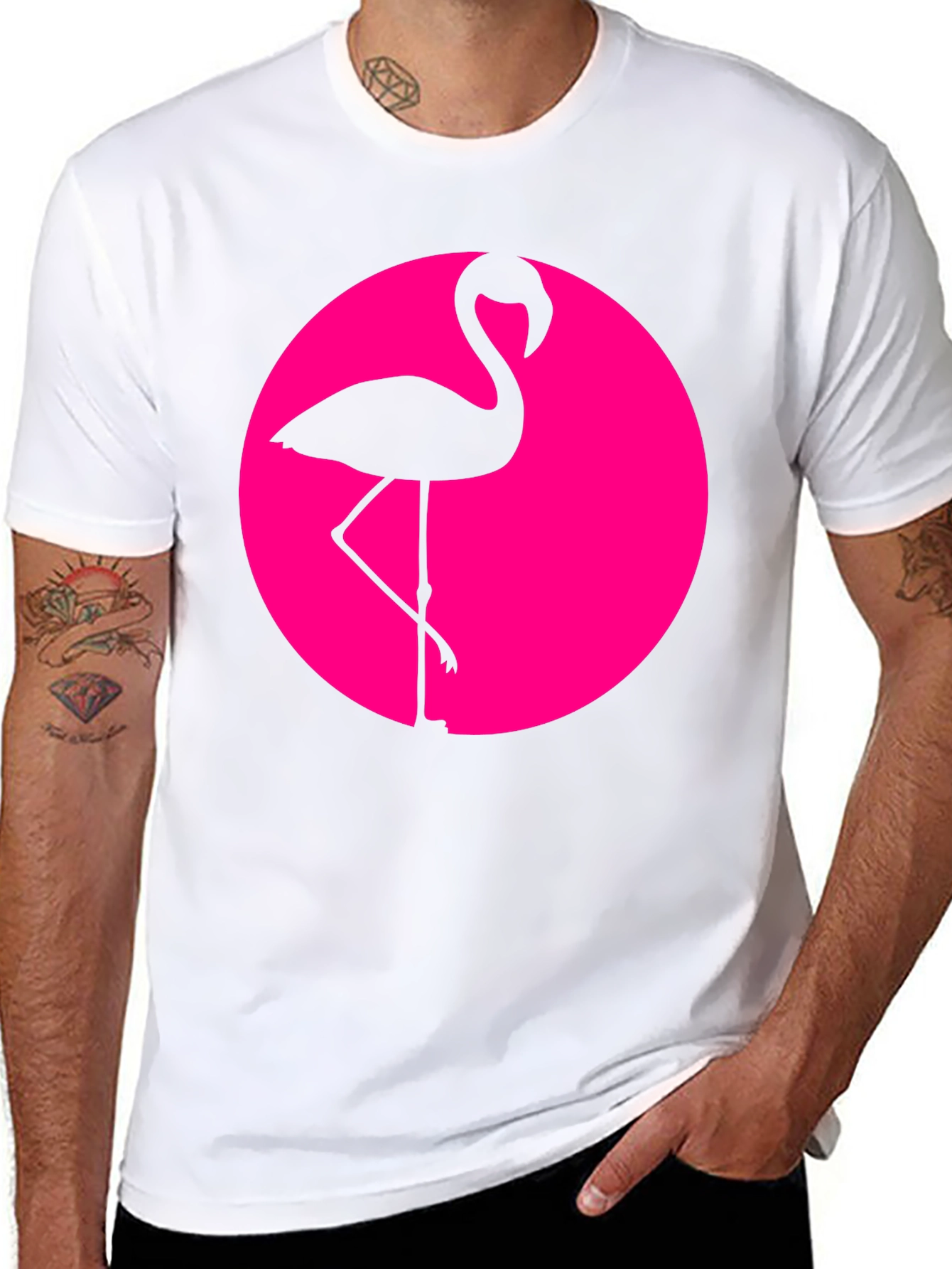 Cool Flamingo Graphic Tee - 8