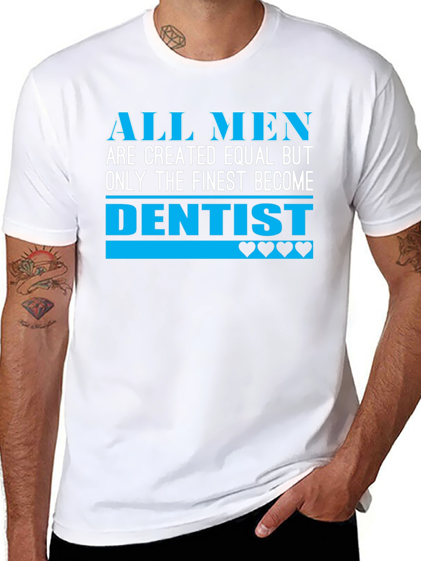 Black Finest Dentist Men's T-Shirt view 8