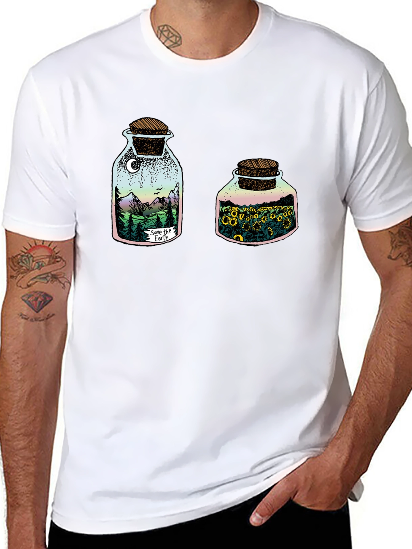 Black Nature in a Jar Graphic Tee view 8