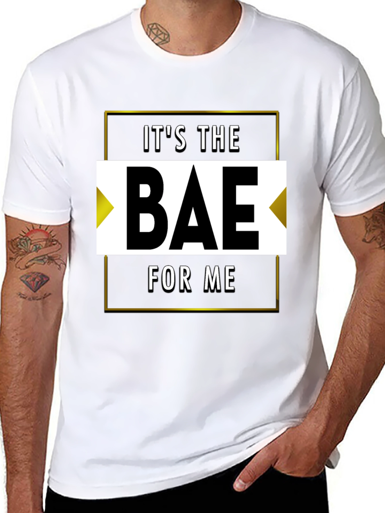 Black It's the Bae for Me Graphic Tee view 8