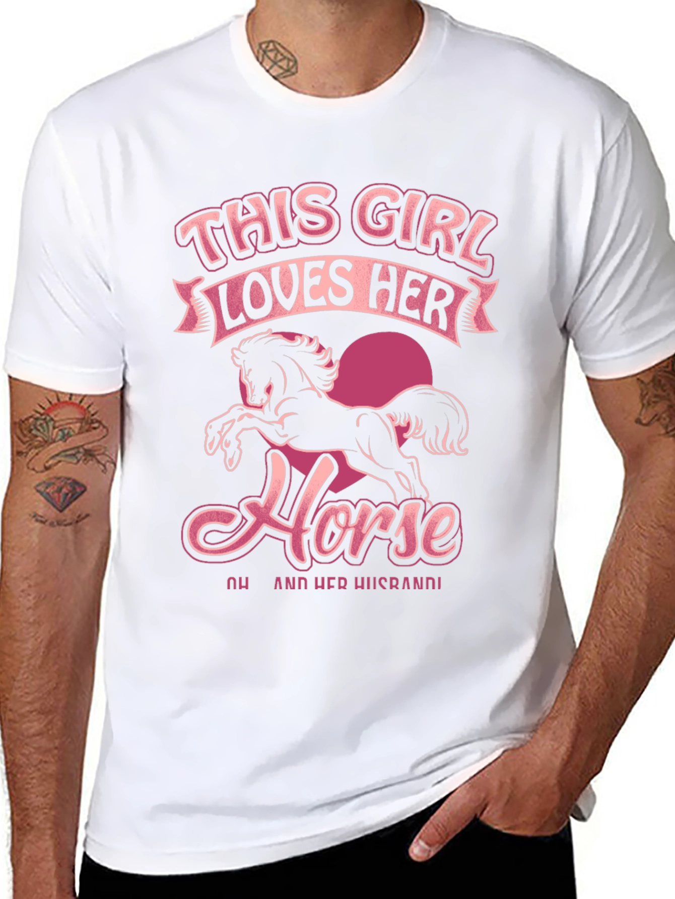 This Girl Loves Her Horse Graphic Tee - 8