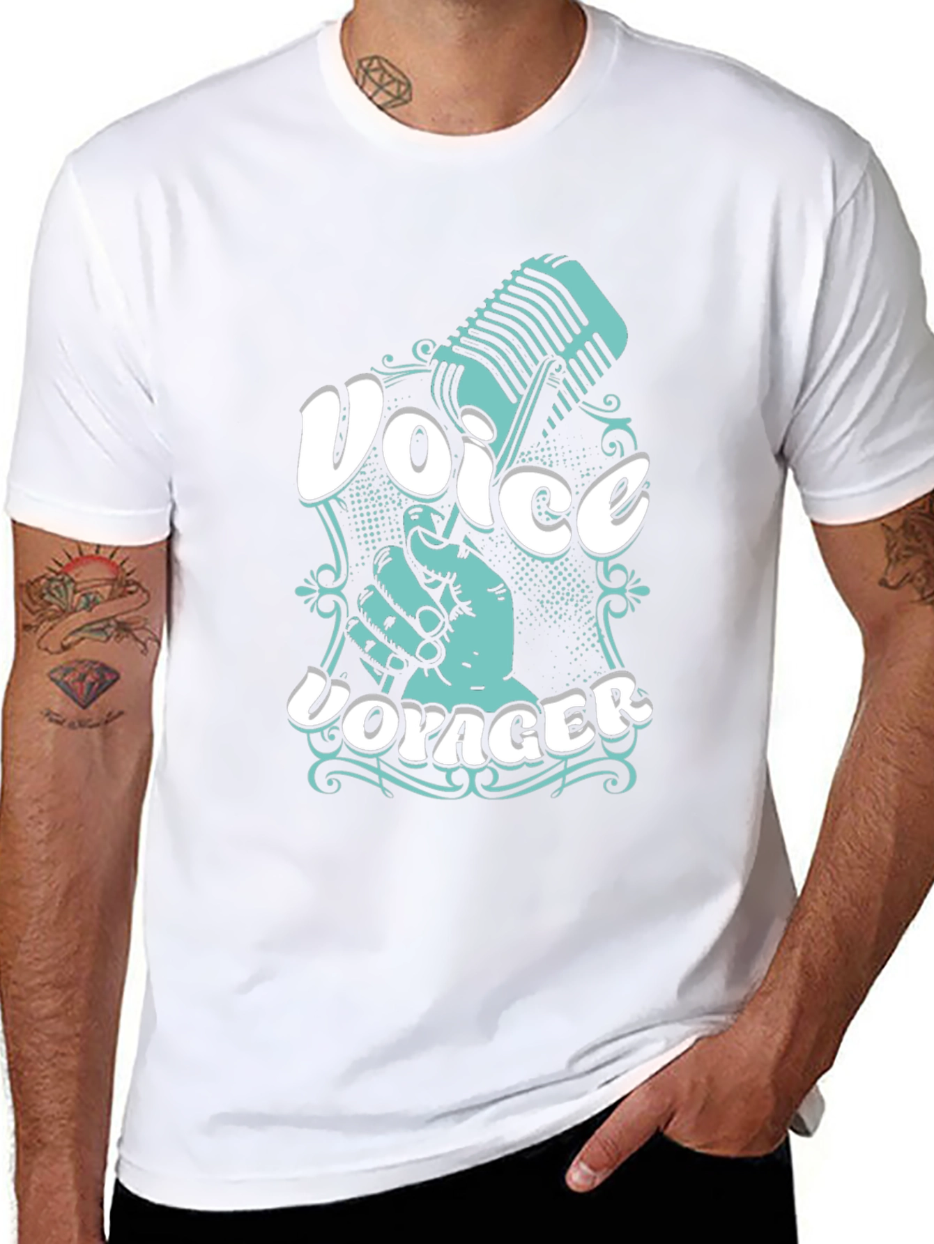 Black Voice Voyager Graphic Tee - Black view 8
