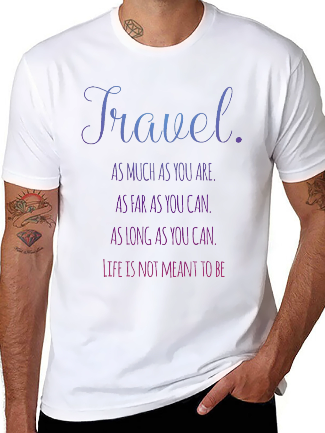 Black Travel Inspiration T-Shirt - Explore the World view 8