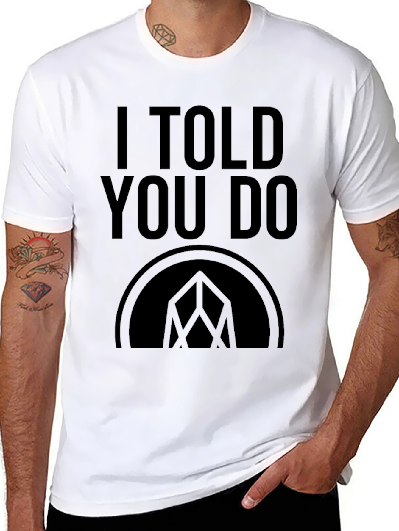 Black I Told You Do Graphic T-Shirt - Black view 8