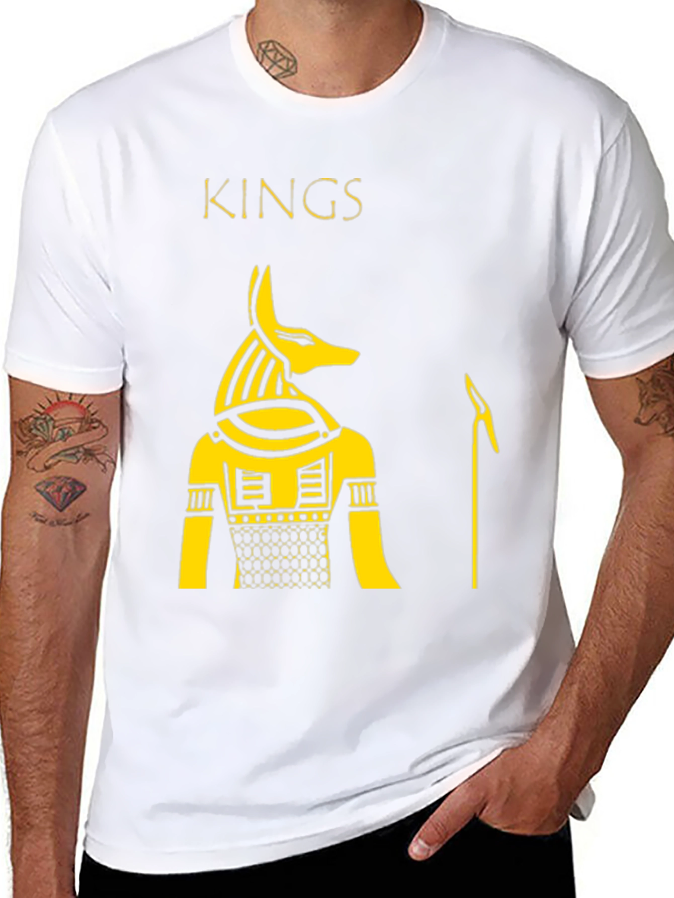 Black Kings Anubis Graphic Tee - Black Cotton T-Shirt view 8