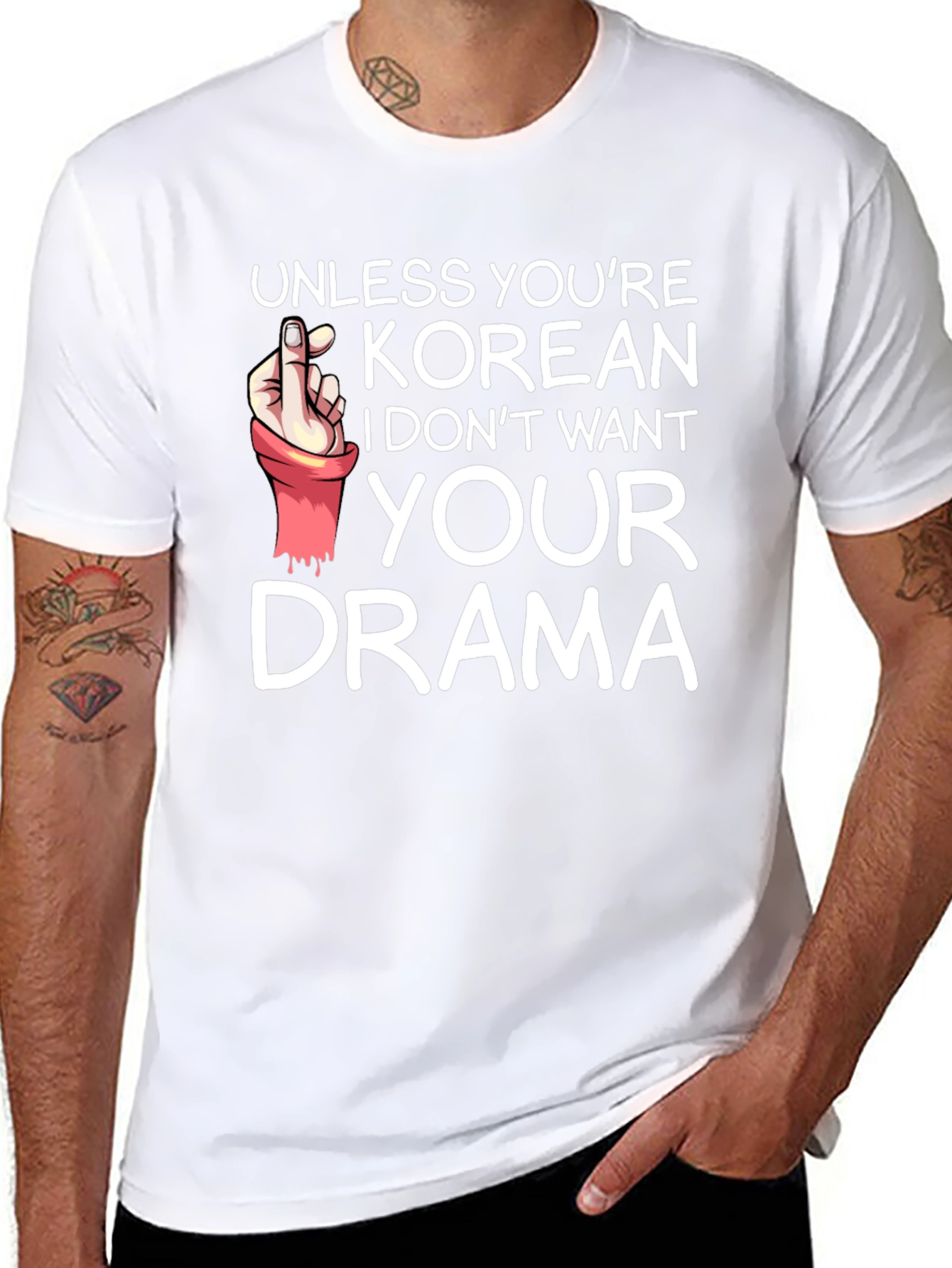 Black Korean Drama Funny Graphic T-Shirt view 8