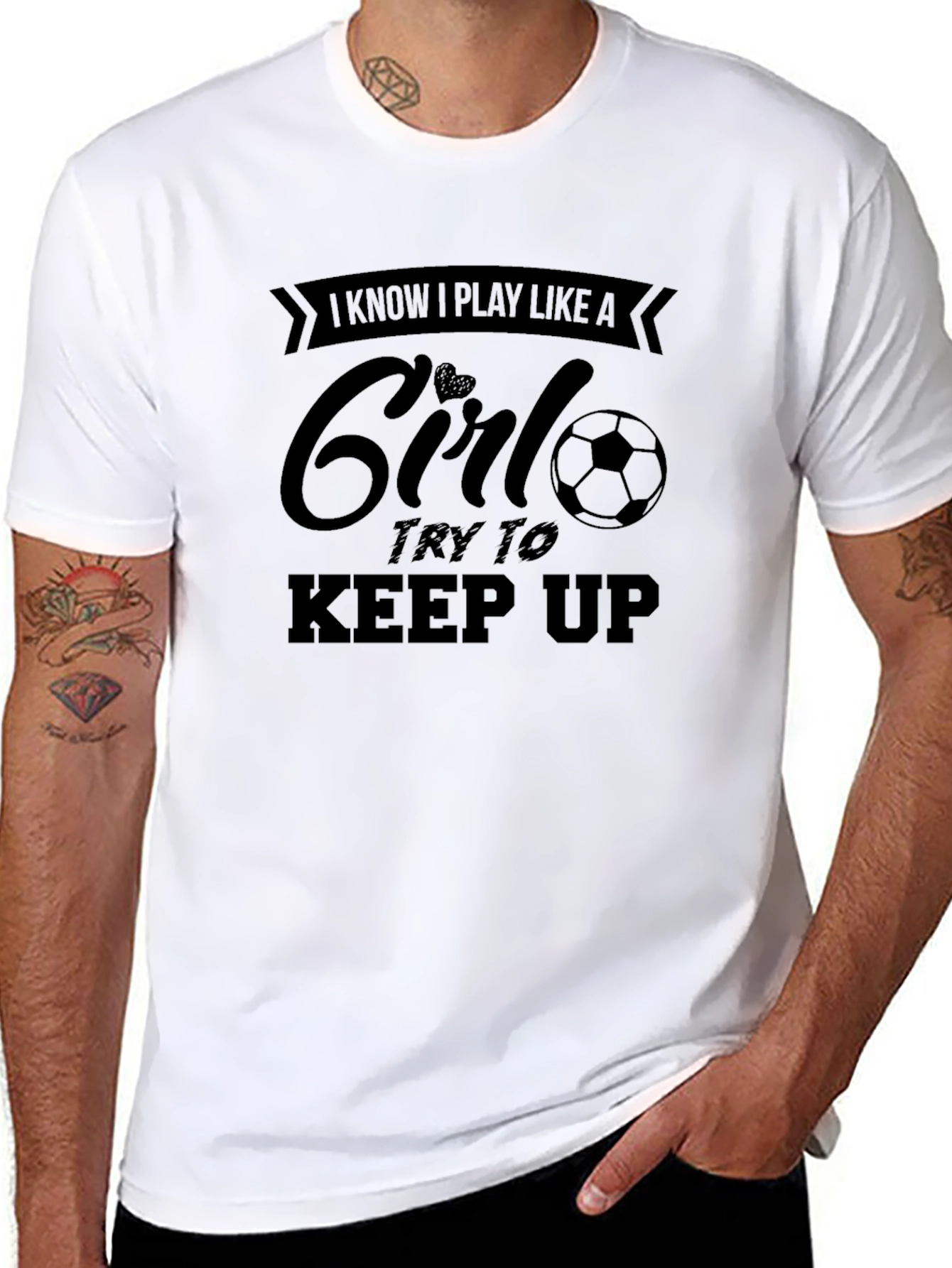 Black I Know I Play Like A Girl T-Shirt view 8