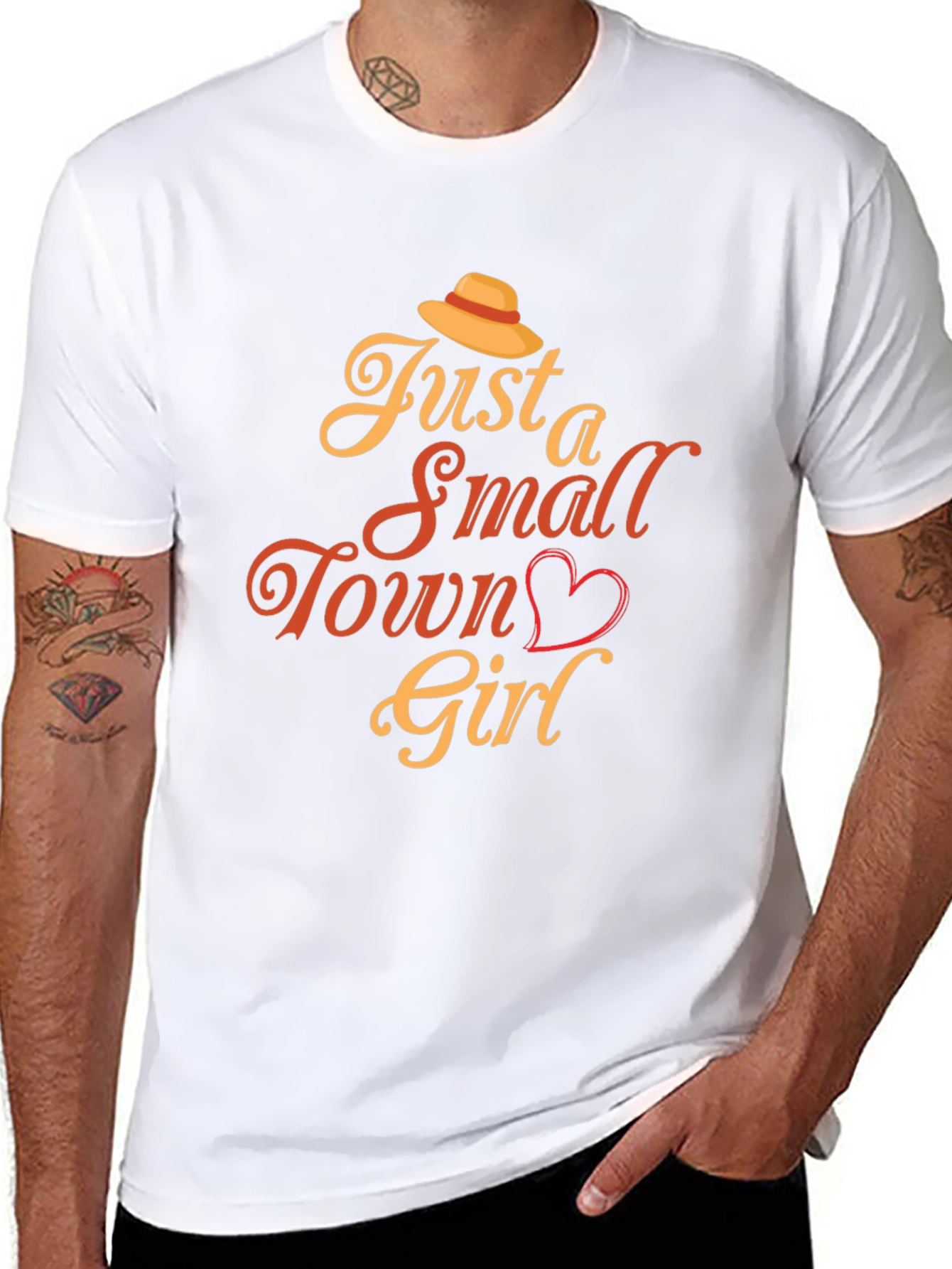 Black Just a Small Town Girl Graphic T-Shirt view 8