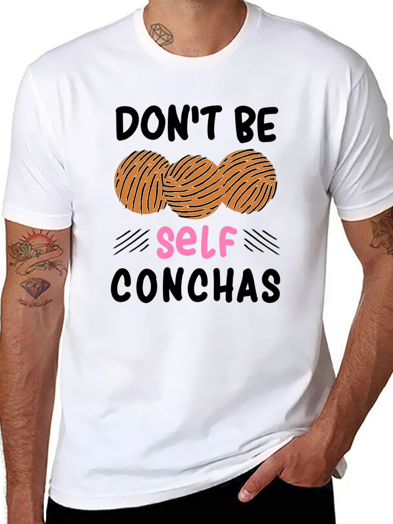 Black Don't Be Self Conchas Graphic Tee view 8