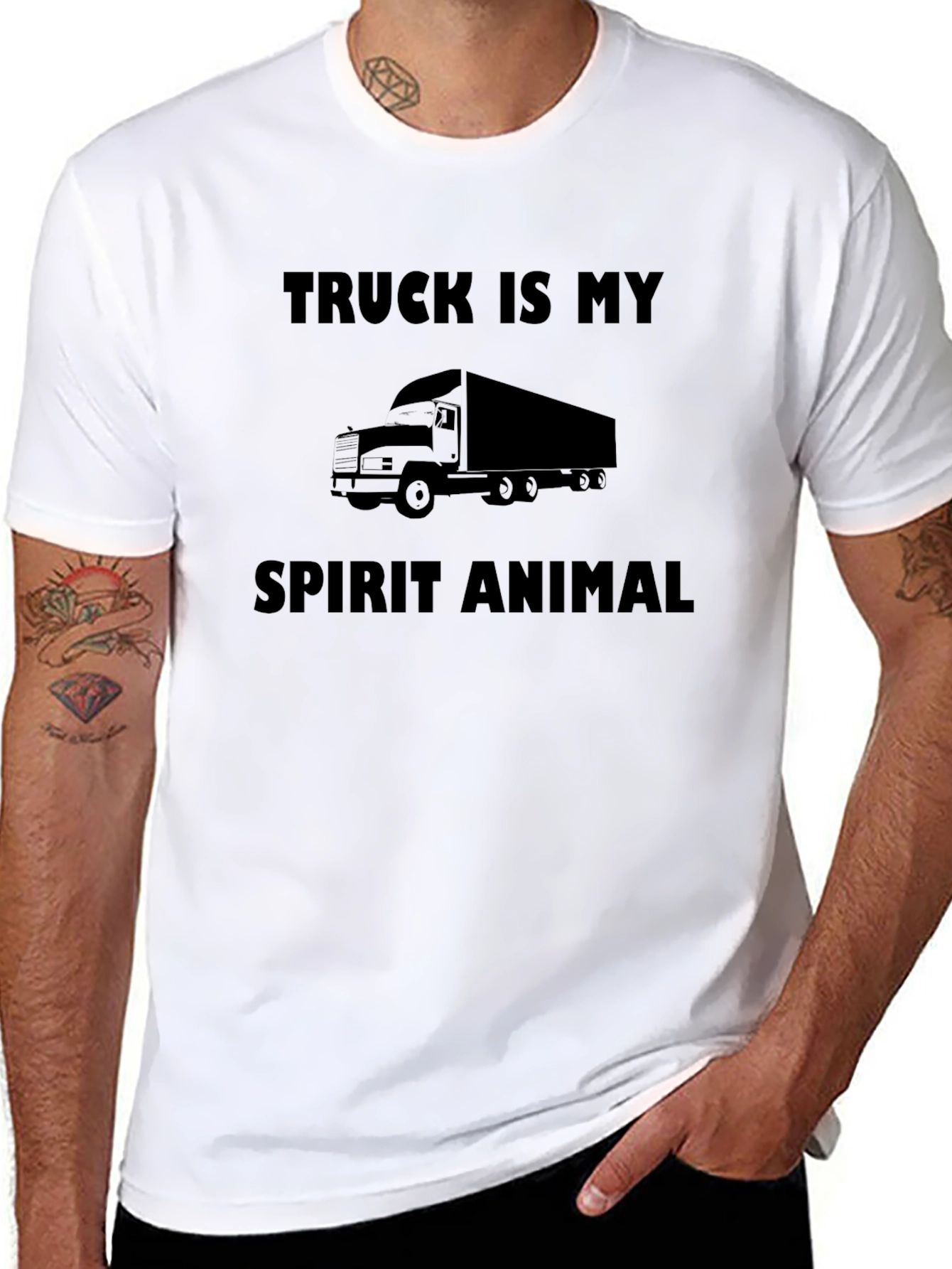 Black Truck Is My Spirit Animal T-Shirt view 8