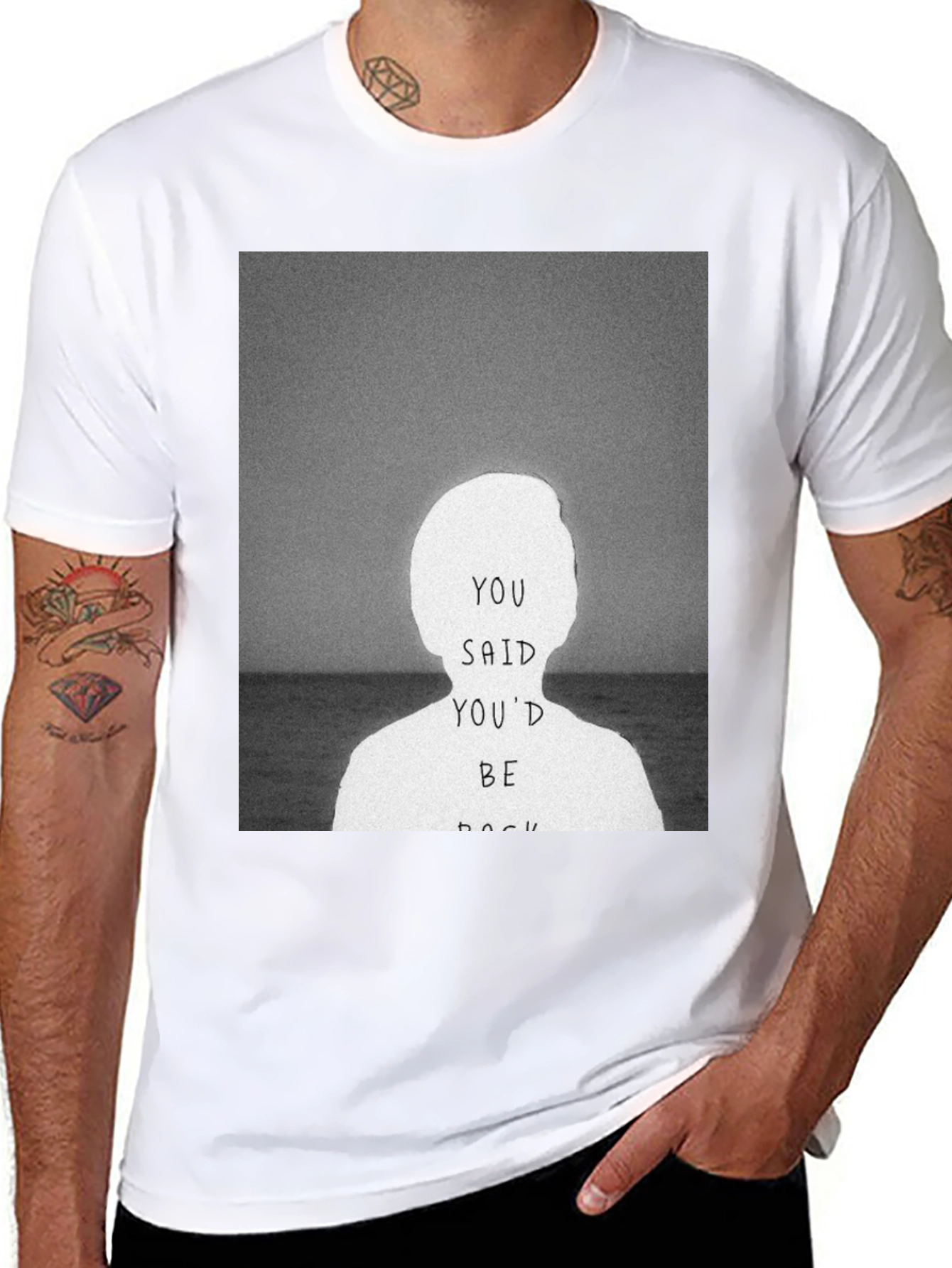 Black You Said You'd Be Back Graphic Tee view 8
