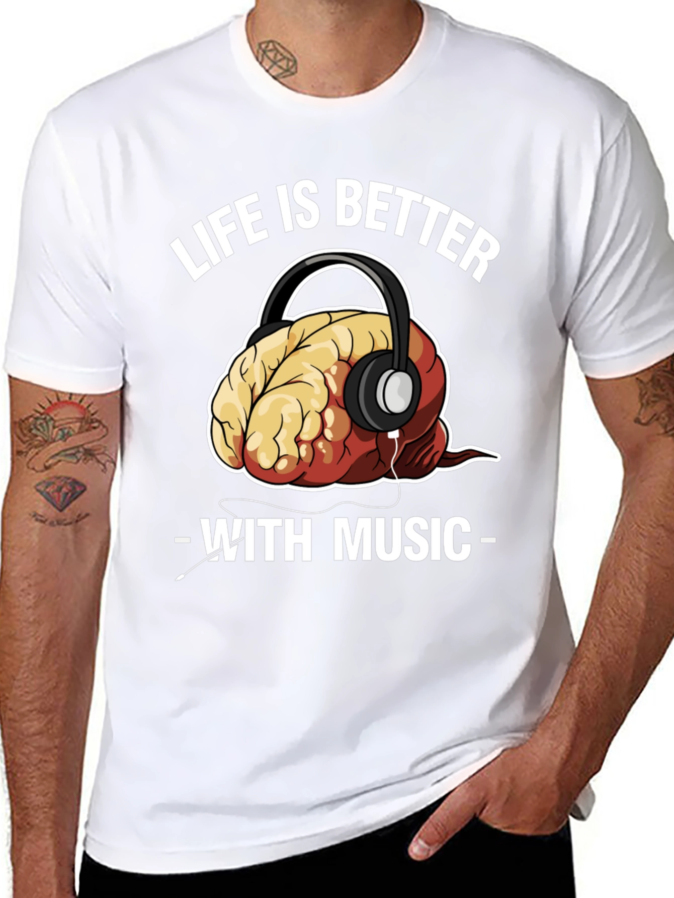Black Life is Better with Music T-Shirt view 8