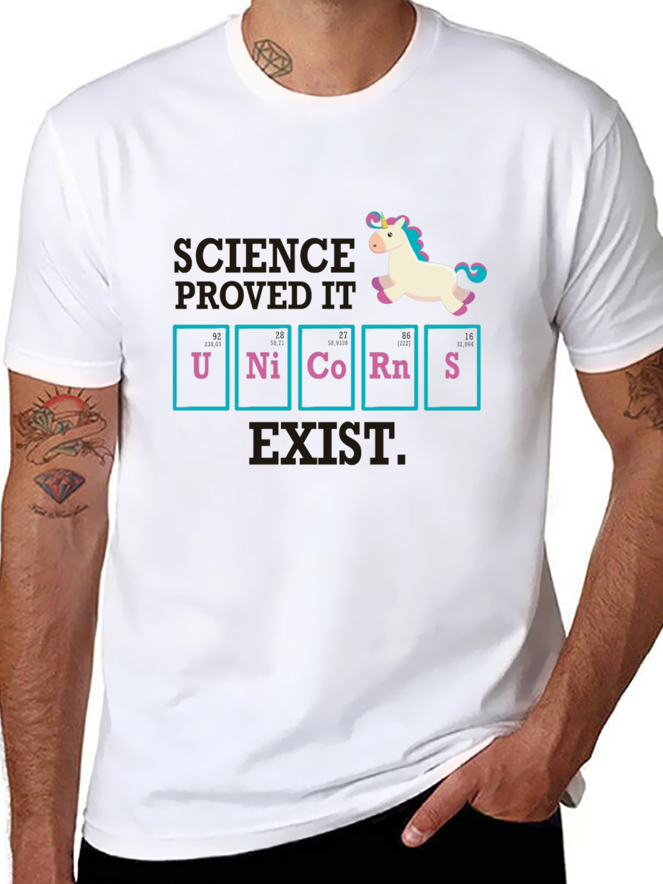 Black Science Proved It Unicorns Exist T-Shirt view 8