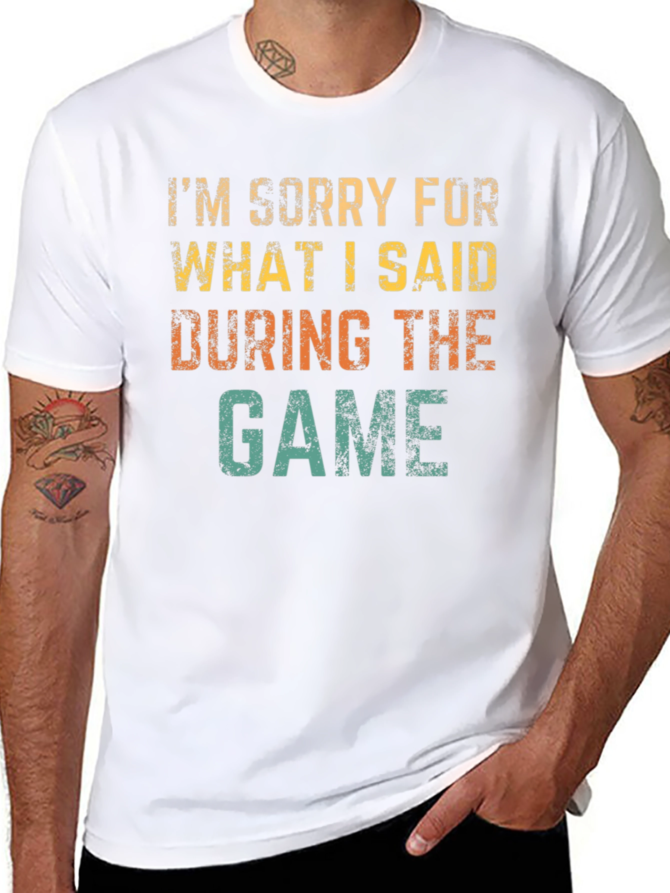 Black I'm Sorry For What I Said T-Shirt view 8