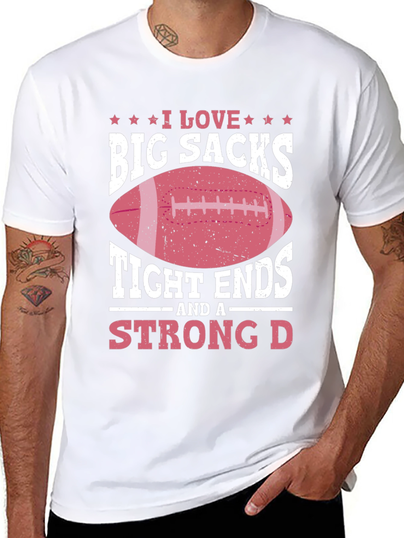 Black I Love Big Sacks Graphic T-Shirt view 8