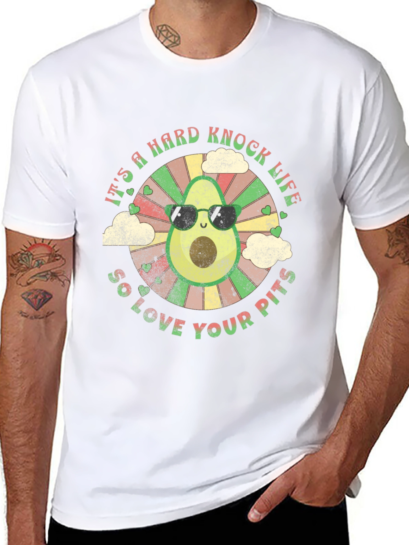 Black Avocado Hard Knock Life Graphic Tee view 8