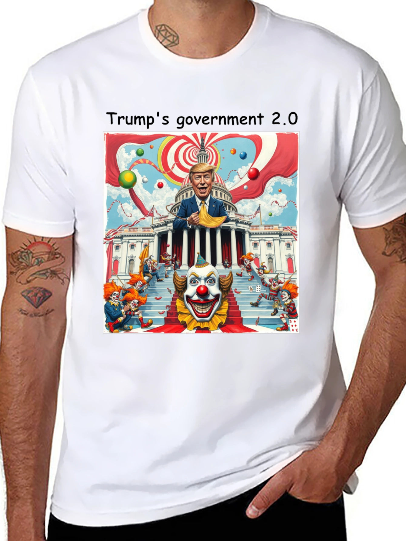 Black Trump's Government 2.0 T-Shirt view 8