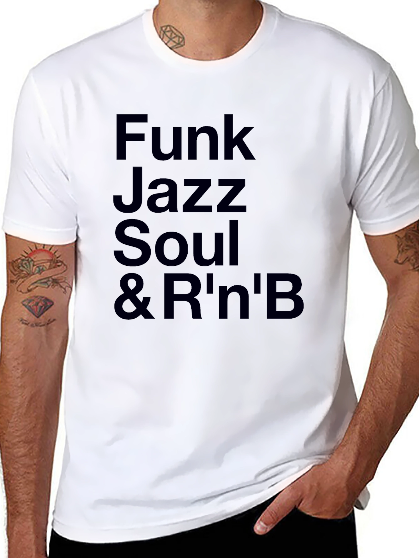 Black Funk Jazz Soul & R'n'B Black Graphic Tee view 8