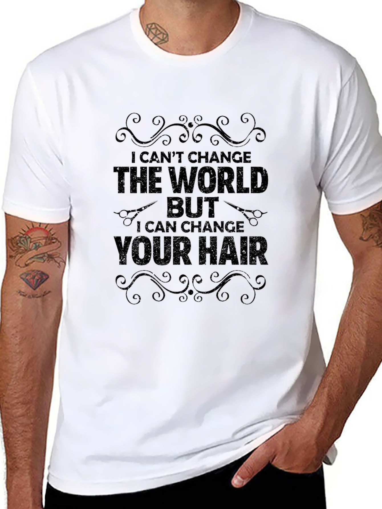 Black Hair Stylist T-Shirt: I Can Change Your Hair view 8