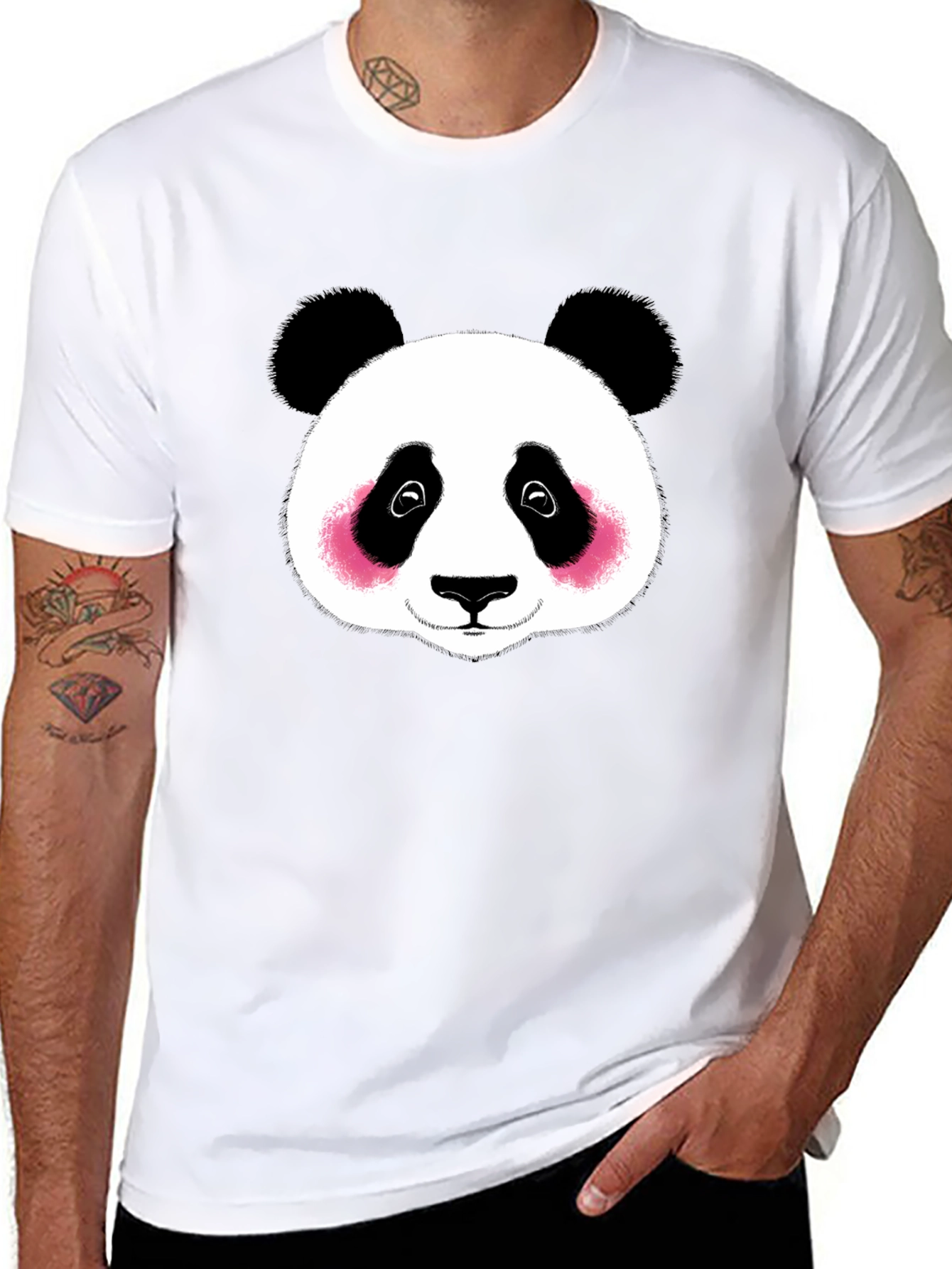 Black Panda Graphic T-Shirt - Soft Cotton Tee view 8