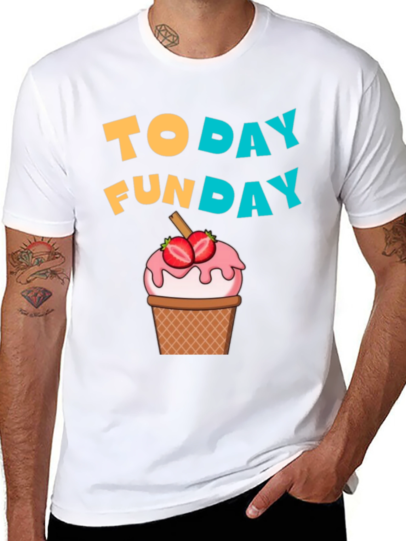 Black Today is Funday Graphic T-Shirt view 8