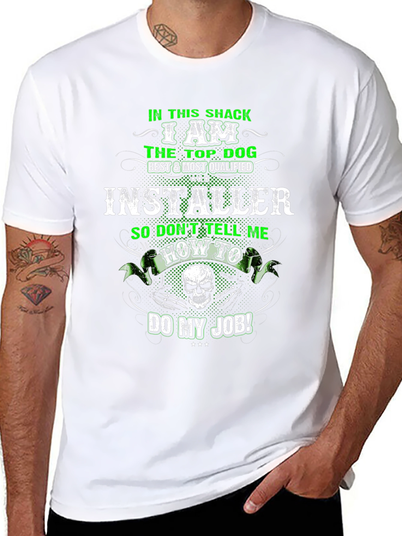 Black Installer Top Dog Black T-Shirt view 8