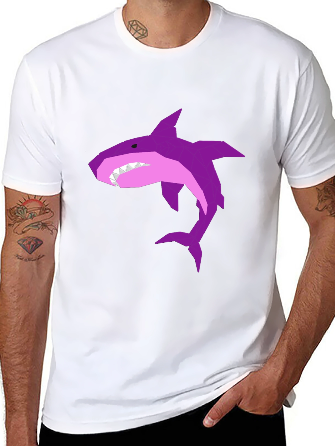 Black Shark Graphic Tee - Bold & Unique Style view 8