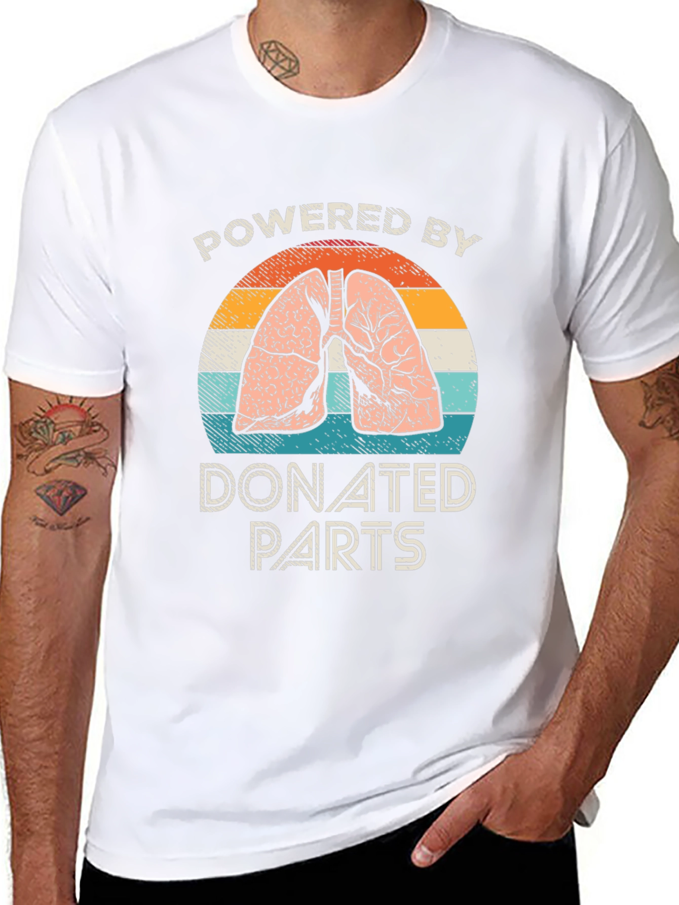 Powered By Donated Parts T-Shirt - 8